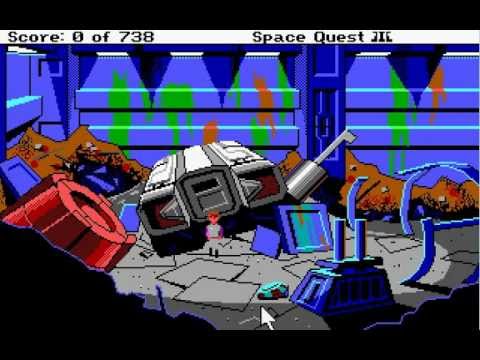 Let's Play Space Quest 3 - Pirates of Pestulon 02: On the Garbage Heap of Life