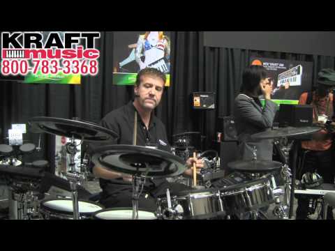 Kraft Music - Roland TD-30KV V-Drums Demo with Steve Fisher at NAMM 2012