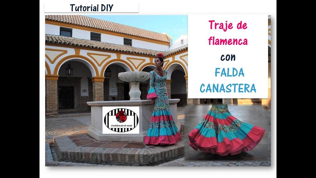Tutorial DIY. Cómo hacer una falda canastera de un traje de flamenca
