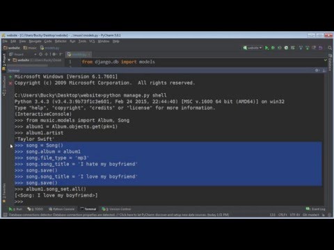 Django Tutorial for Beginners 18 Related Objects Set