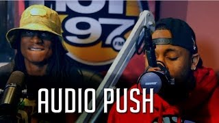 AUDIO PUSH FREESTYLES ON REAL LATE