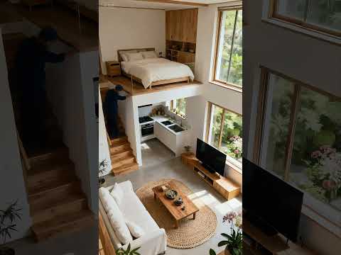 A cozy small LOFT #bedroomdecorideas #aestheticroomdecor #healingscenery #relax  #interior #loft