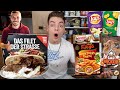 Ich TESTE 1 Tag lang FOOD NEUHEITEN aus Supermärkten (mit Lukas Podolski Döner)