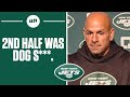 Jets HC Robert Saleh Had Some Words To Say About The Jets 2nd Half Performance I FULL INTERVIEW