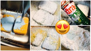 ASMR Paste- GROUT Sponges + Xtra Pine 🌲🧡 Comet 💫 Saved Paste! RINSE INCLUDED 💦
