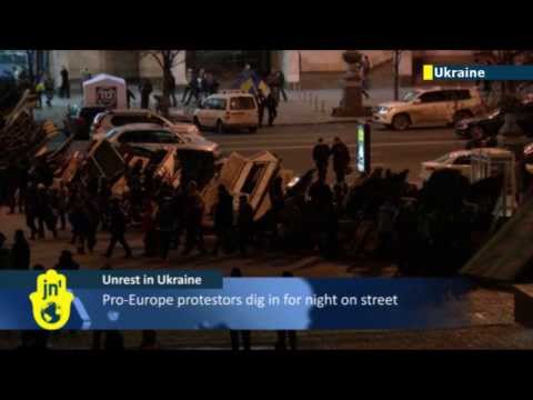 Revolution in the air in Ukraine: protesters occupy downtown Kiev amid anger over EU U-turn