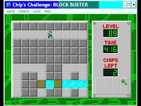 Chip's Challenge 1 Level 89 (Block Buster) - 390 seconds