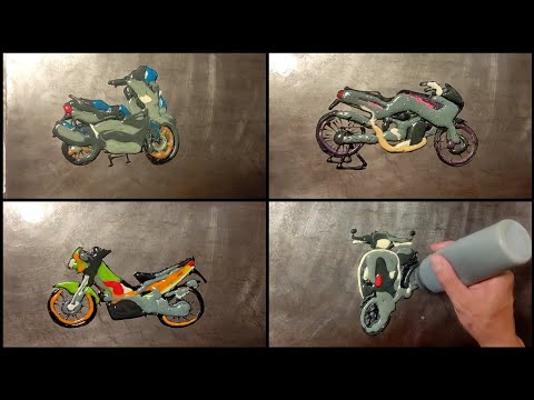 Motorcycle Pancake Art - Yamaha Xmax 300 / Kawasaki Kr150 / Handa Nova Dash 125 / Vespa Sprint 150