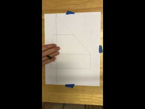 1 Point Perspective Archway, Ellipse, and Words Step 1