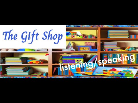 Dramatização de loja de presentes