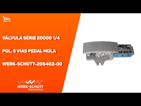 Válvula Série 20000 1/4 Pol. 5 Vias Pedal Mola - Video