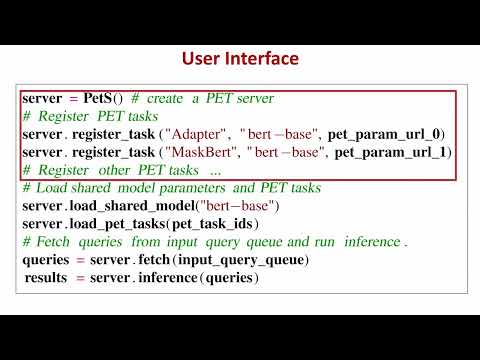 USENIX ATC '22 - PetS: A Unified Framework for Parameter-Efficient Transformers Serving