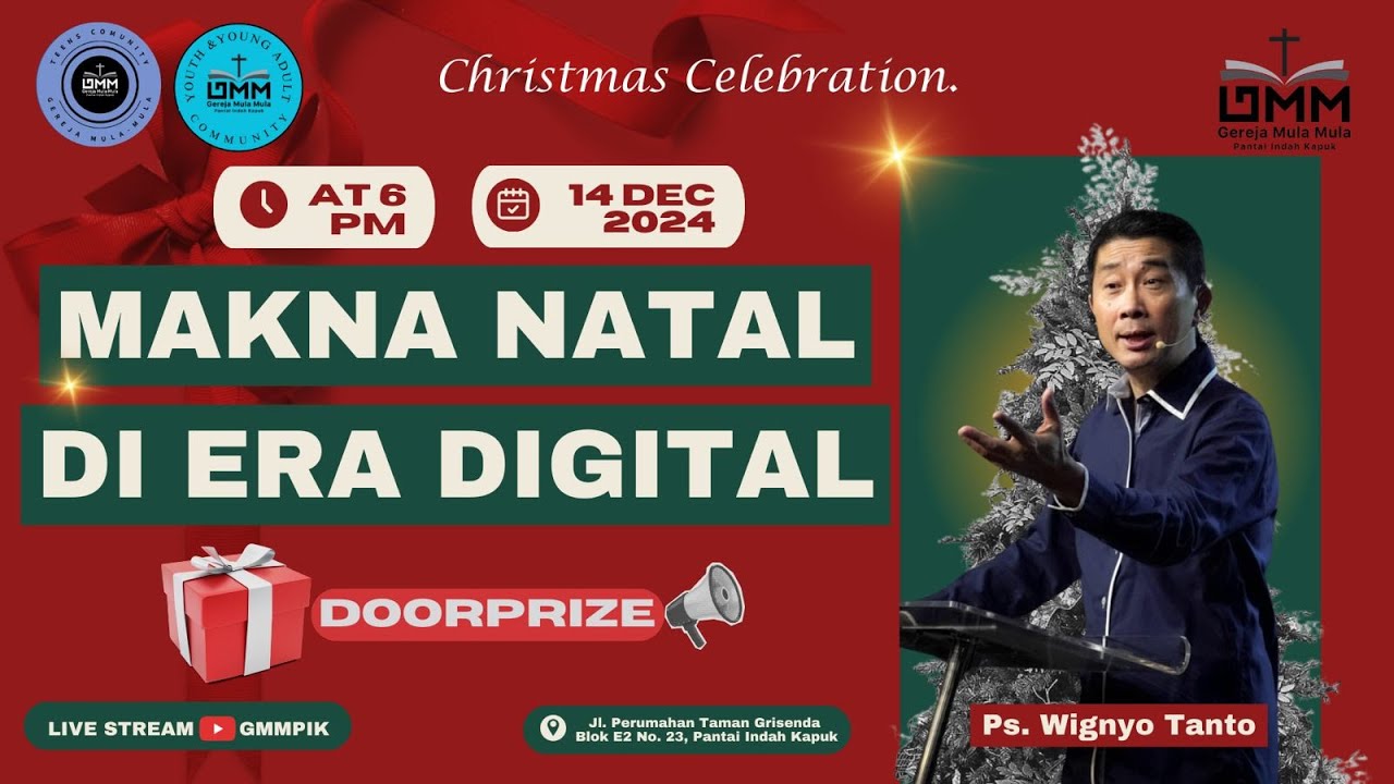 Ibadah Natal Youth and Young Adult – Makna Natal Di Era Digital – Ps. Wignyo Tanto (141224)