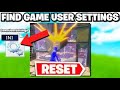 How To Reset Game User Settings