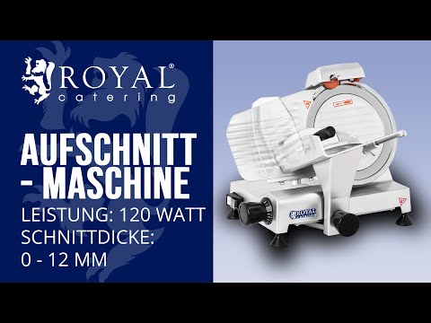 Video - Aufschnittmaschine - 220 mm - bis 12 mm