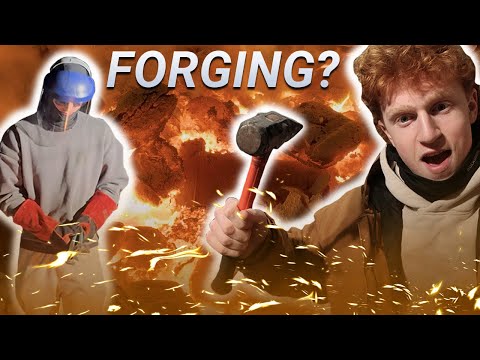 We Forged an Axe Using Scrap Metal and a Hair Dryer...