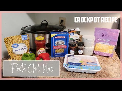 Crockpot Fiesta Chili Mac | Dump & Go Crockpot Meal