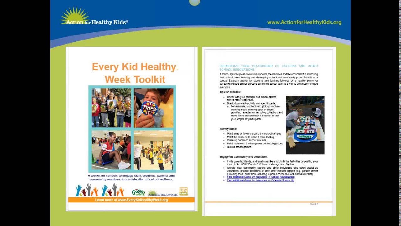 Webinar: Every Kid Healthy Week 2016