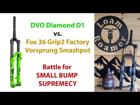 Best Small Bump Compliance Fork? DVO Diamond D1 vs. Fox 36 Grip2 with a Vorsprung Smashpot Shootout!