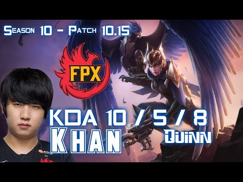 FPX Khan QUINN vs FIORA Top - Patch 10.15 KR Ranked