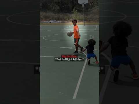 When Younger Brother Goes Against Big Brother #basketball HQDEFAULT Thumbnail