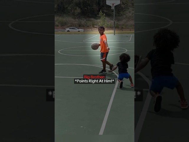 When Younger Brother Goes Against Big Brother #basketball SDDEFAULT Thumbnail