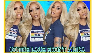 BLONDE VIBES! OUTRE  SYNTHETIC SWISS HD LACE FRONT WIG/ALIKA. 💛💛💛💛