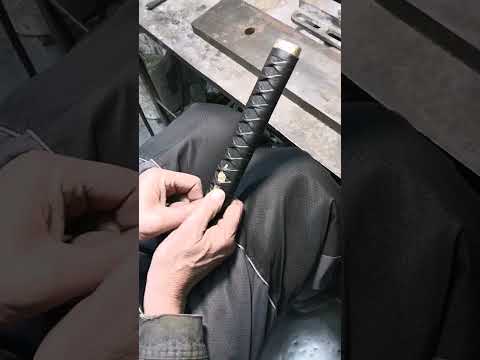 Рукоять Катаны. Ручная работа в цеху, изготовление.