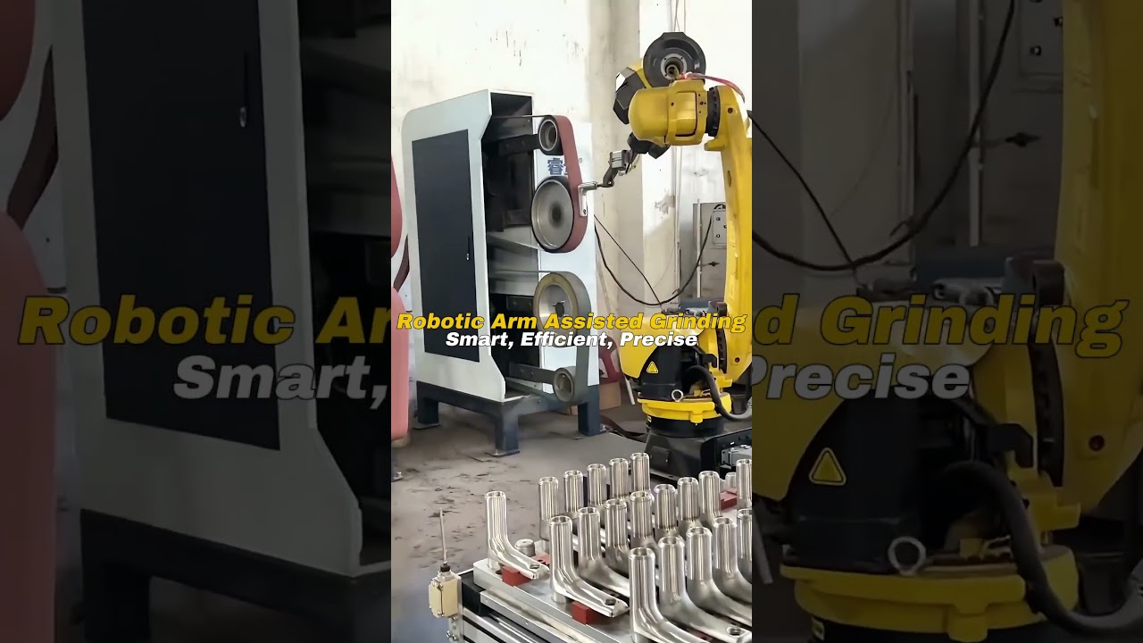 Robotic Arm Assisted Grinding — Smart, Efficient, Precise#robotics  #automation #smartmanufacturing