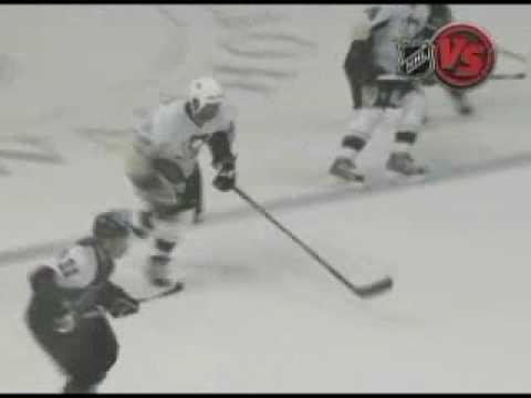 Laraque slides into Biron Dec 11, 2007