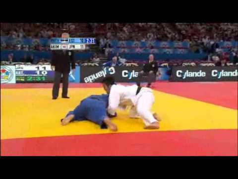 JUDO 2011 World Championships: Hiroyuki Akimoto (JPN) - Kunter Rothberg (EST)