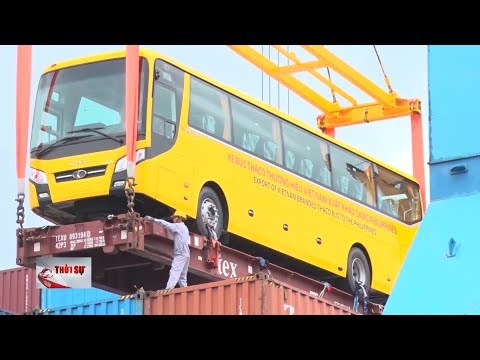 THACO xuất khẩu 15 xe ônibus cantou nas Filipinas