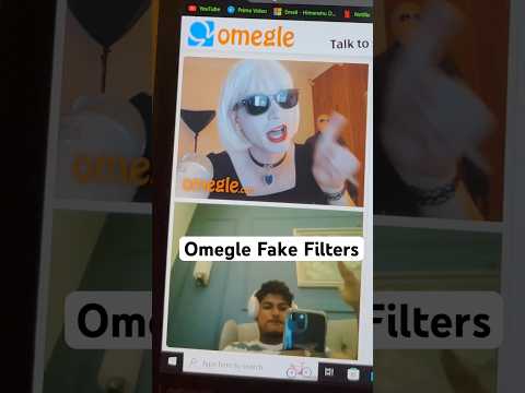 Omegle Fake Filters😅 #omegle #funny #shorts