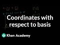 Coordinates with respect to a basis | Linear Algebra | Khan Academy