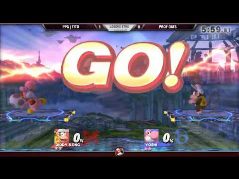 VS Weekly 3/16/17 - Losers 8ths - T!TO (Diddy) vs. Prof Oats (Yoshi) - Smash 4