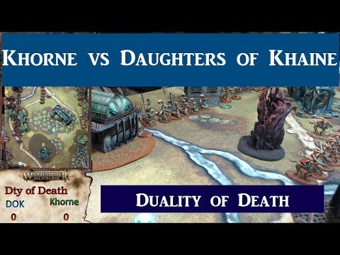 Age of Sigmar Battle Report Daughters of Khaine vs Khorne