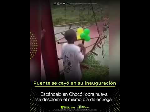 😱 Obra recién inaugurada cede en pleno acto oficial