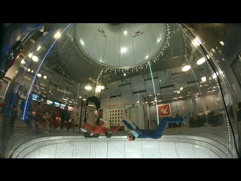 Indoor skydiving: new backflying skilllllz (Nell 26)