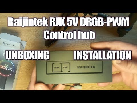 Raijintek PWM Controller RJK 5V DRGB-PWM Control hub | UNBOXING - INSTALLATION