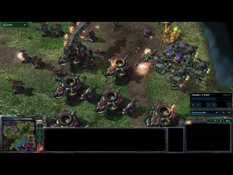 StarCraft II Vikings and BattleCruiser combo attack