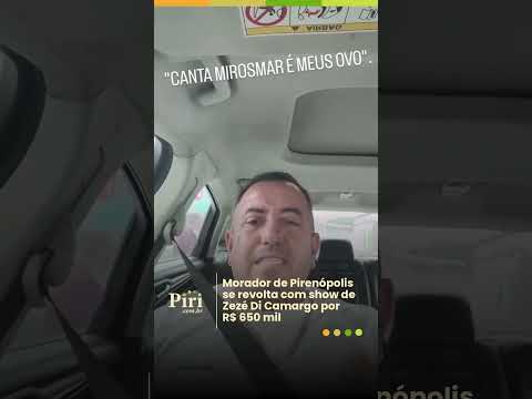 O anúncio do show de Zezé Di Camargo no aniversário de Pirenópolis continua gerando repercussão.