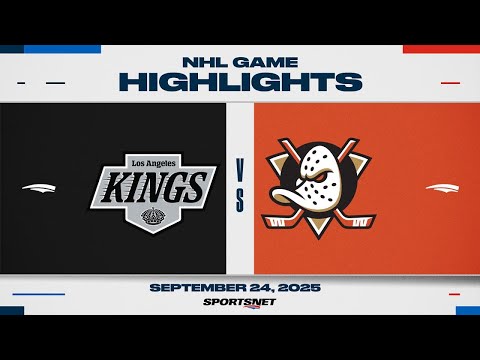 NHL Preseason Highlights | Kings vs. Ducks - September 24, 2025