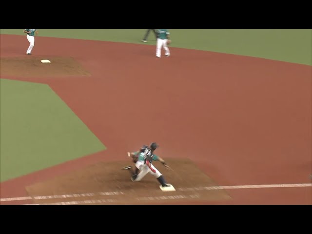 【7回表】マリーンズ・岡田 速い...速すぎる!! 俊足で勝ち取った内野安打!! 2016/7/19 L-M