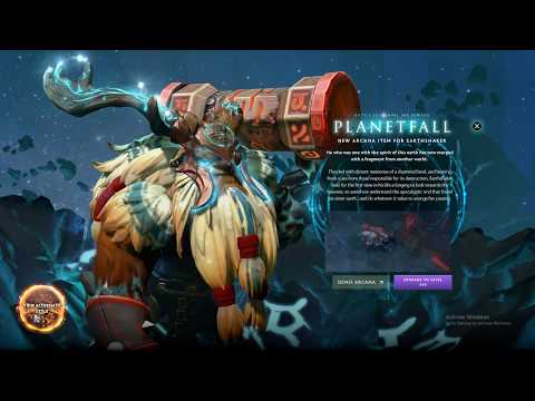 Earthshaker ARCANA preview / TI9 Battle Pass