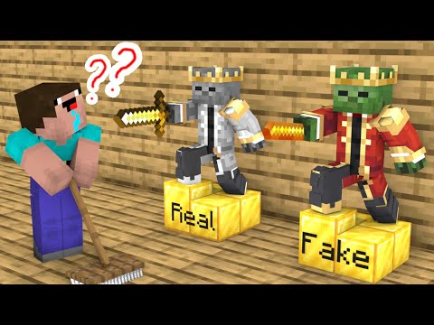 SERVANT NOOB vs KING ZOMBIE- Funny Story - Minecraft Animation
