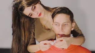 ASMR ❤️ Stress Relief 💦 Relaxing Real Mens Haircut 😴 Personal Attention ✂️ Scissor Sounds Cutting