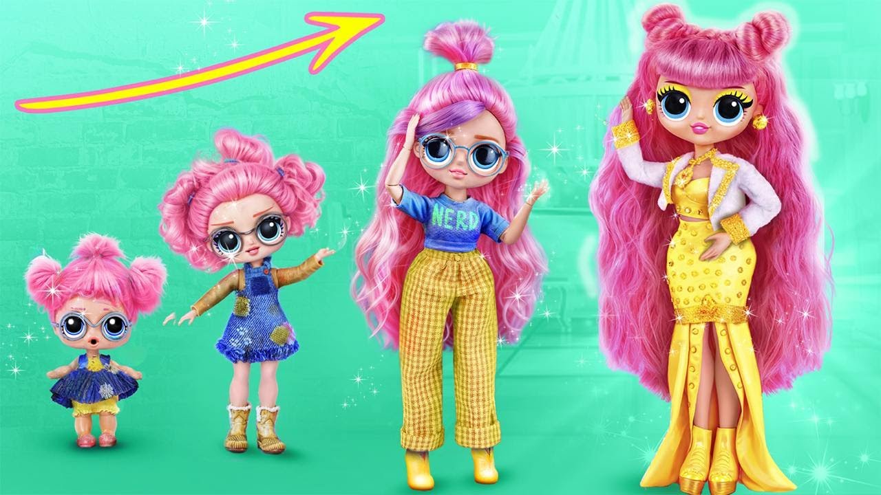 Broke, Rich and Giga Rich Family! 30 DIYs for LOL OMG