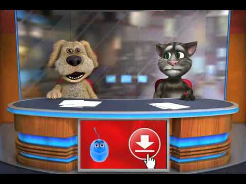 Talking Tom and Ben sing right round