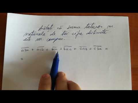 suma numerelor naturale de trei cifre distincte este numar compus