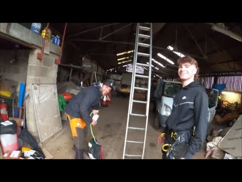 07/11/22.  Oz gets his climbing rig and we check out the ground.